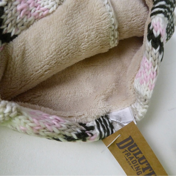 Duluth Trading Fair Isle Knit Sherpa Neck Warmer & Fleece Convertible Mittens - Picture 3 of 9